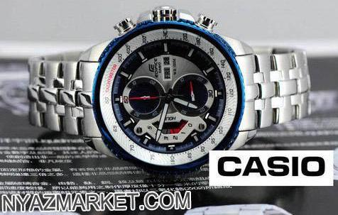  ساعت کاسیو مردانه دور آبی مدل CASIO EF 558 کاسیو طرح اصل