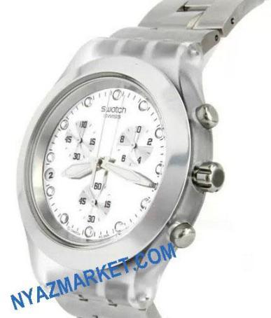 خرید ساعت سواچ نقره ای اصل – ساعت مچی مردانه swatch نقره ای