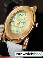 ساعت زنانه مارک دار دیور Dior بند چرم