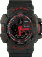 ساعت جی شاک g shock دو زمانه مردانه مدل 1183 مشکی قرمز