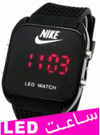 ساعت LED مربعی مشکی نایک - Nike Led Watch